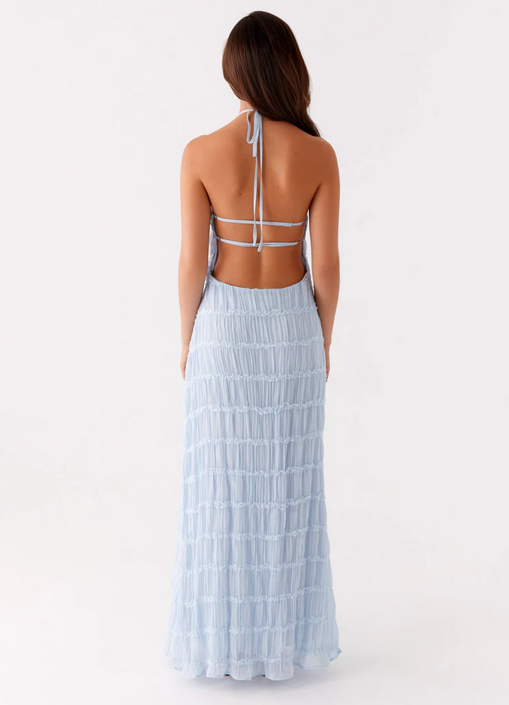 Jolene Lumière Halter Maxi Dress