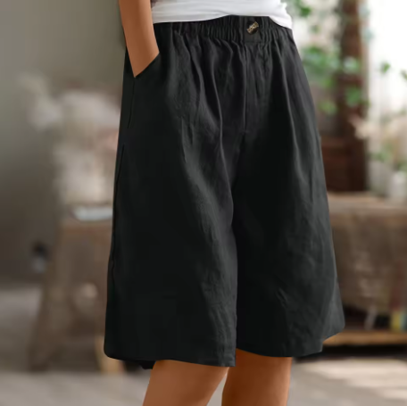 Renee Relaxed Linen Bermuda Shorts