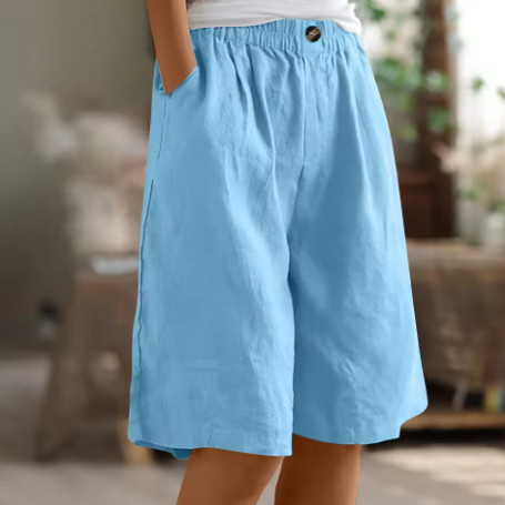 Renee Relaxed Linen Bermuda Shorts