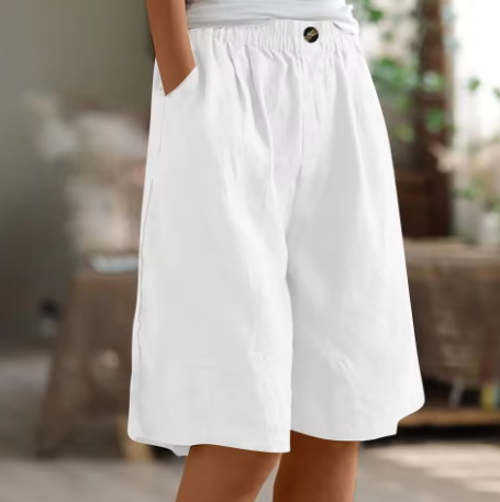 Renee Relaxed Linen Bermuda Shorts