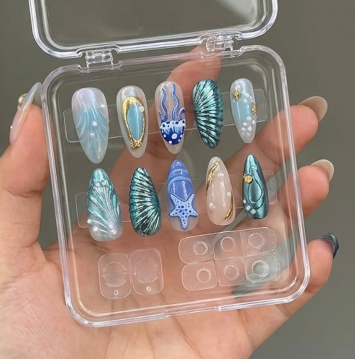 Ocean Treasures 3D Press-On Nails