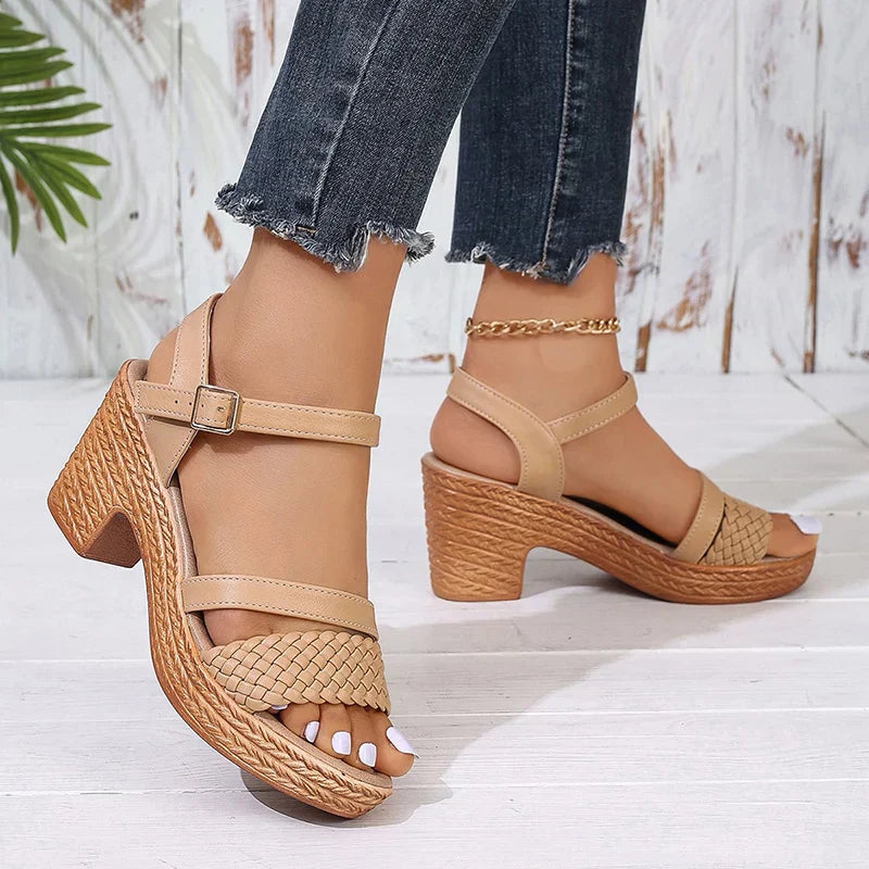 Deborah Braided Strap Sandals