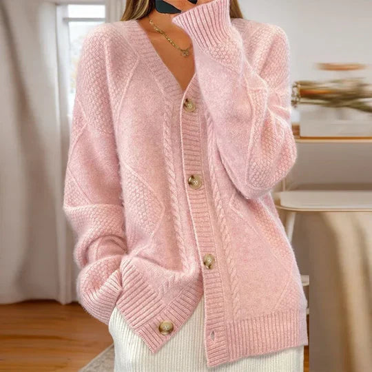 Tansley Cable Stitch Button Cardigan