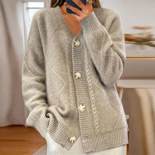 Tansley Cable Stitch Button Cardigan