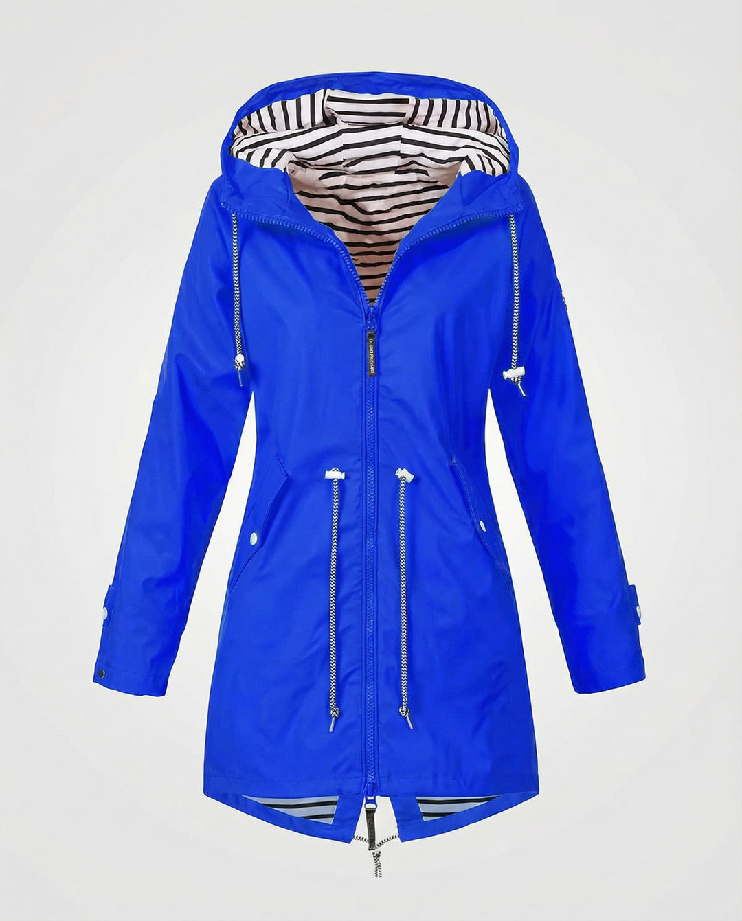 Jacquetta Hooded Longline Rain Jacket