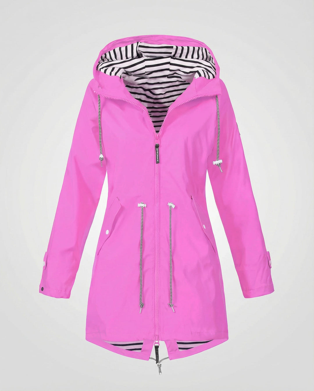 Jacquetta Hooded Longline Rain Jacket