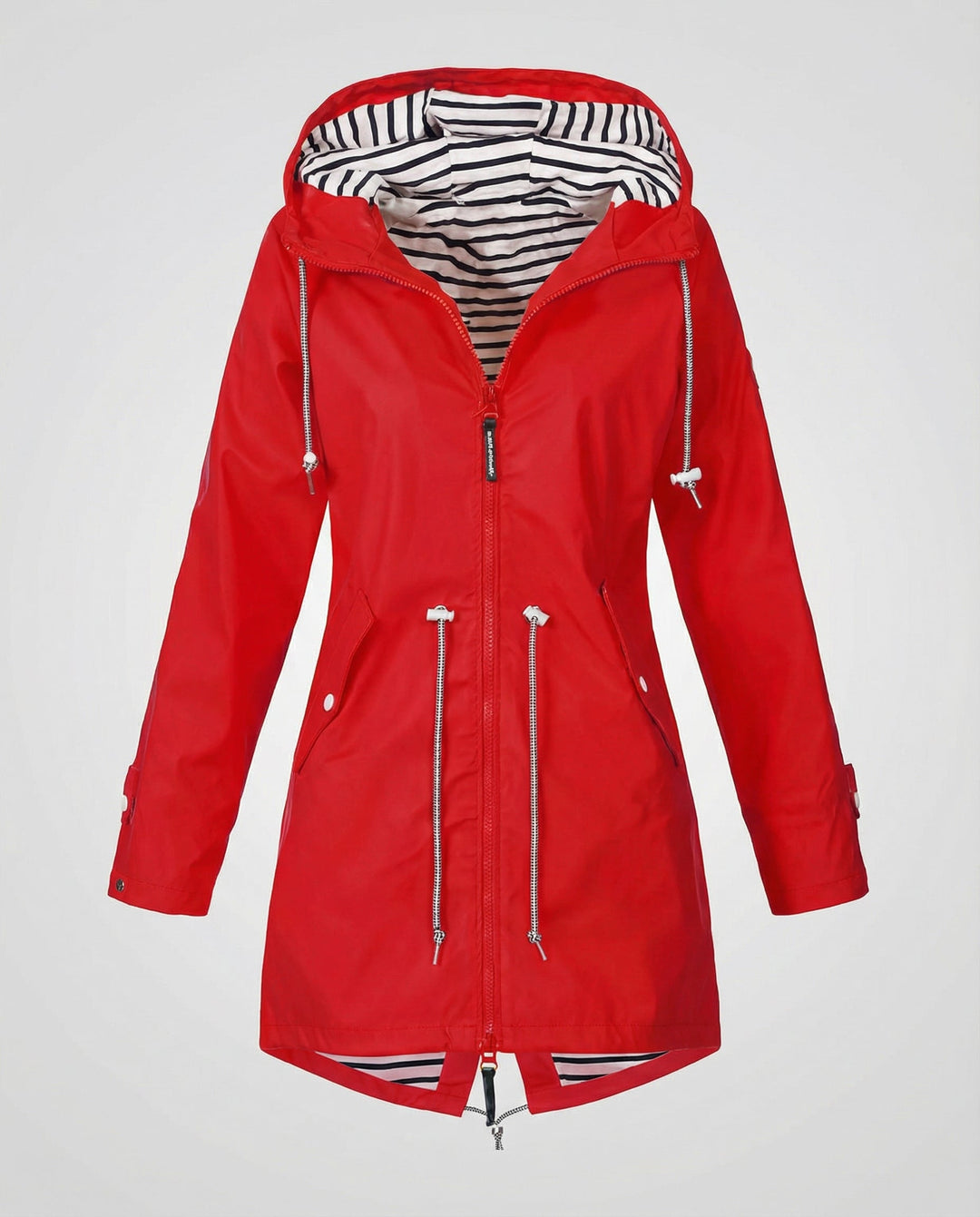 Jacquetta Hooded Longline Rain Jacket