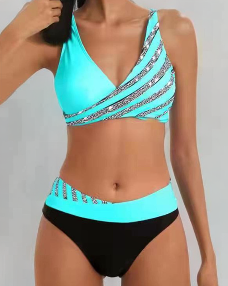 Solange Crystal Wrap Bikini Set