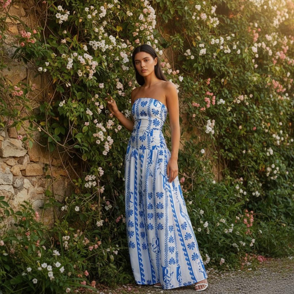 Xaria Strapless Maxi Dress