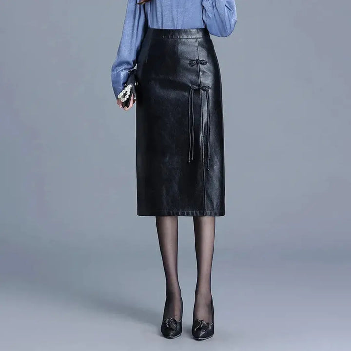 Adlise Oriental Knot Midi Skirt