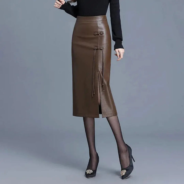 Adlise Oriental Knot Midi Skirt