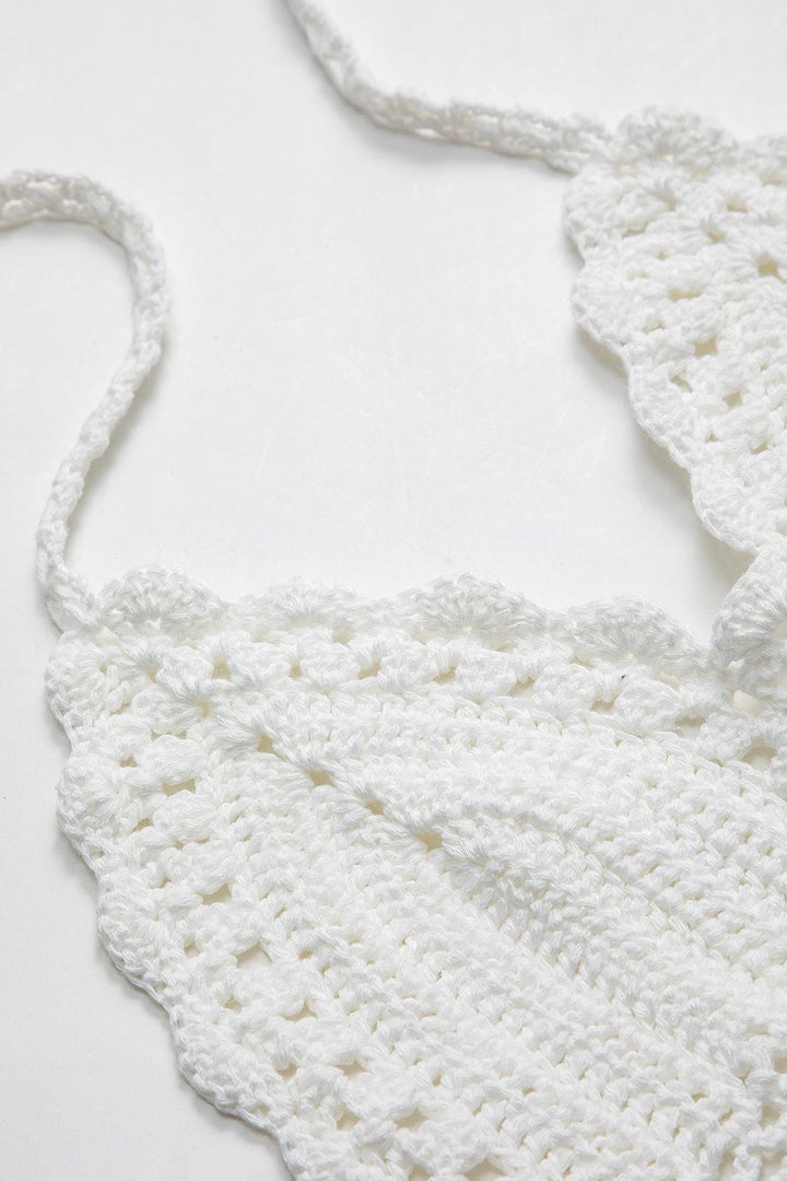 Willow Crochet Halter Bralette Top
