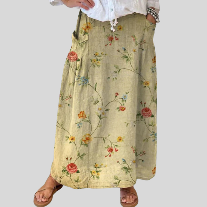 Mella Wildflower Garden Maxi Skirt