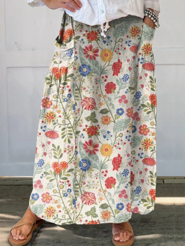 Fabi Cottage Bloom Maxi Skirt
