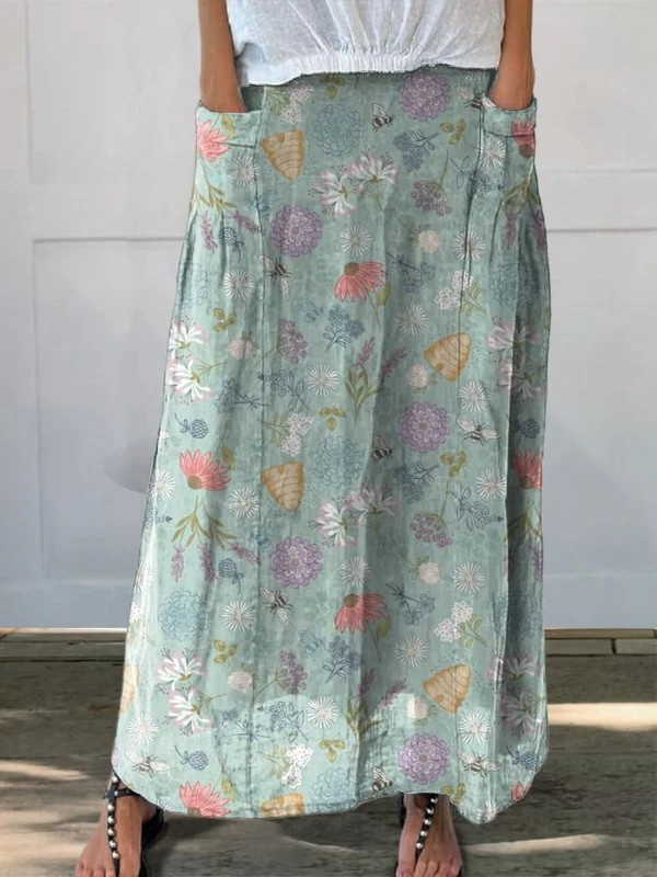 Daisy Honeybee Blossom Maxi Skirt