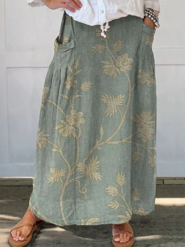 Mella Wildflower Garden Maxi Skirt