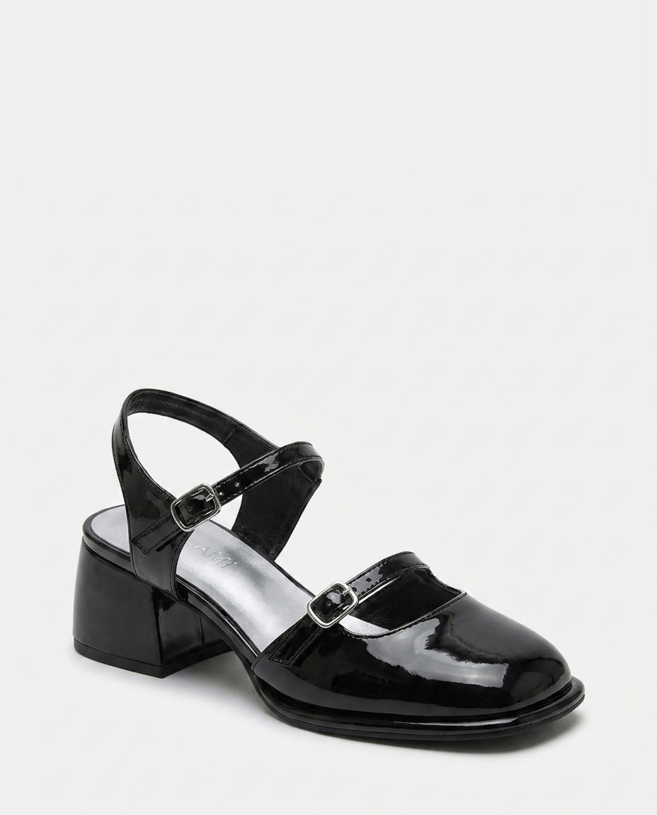 Iliana Double Strap Mary Jane Heels