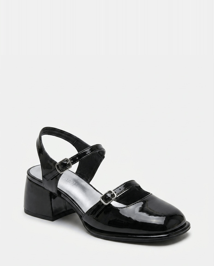 Iliana Double Strap Mary Jane Heels