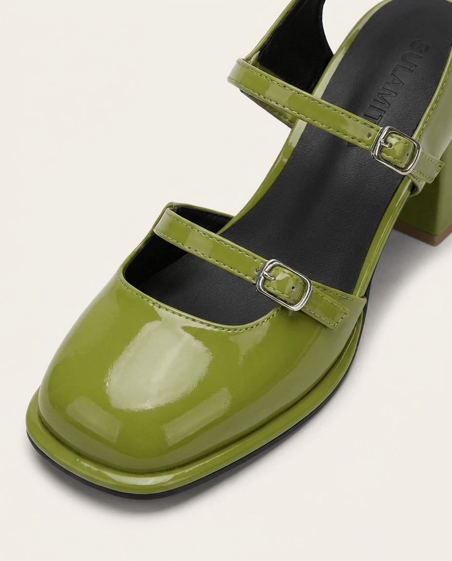Iliana Double Strap Mary Jane Heels