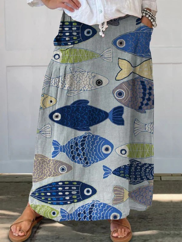 Trisia Ocean Catch Maxi Skirt