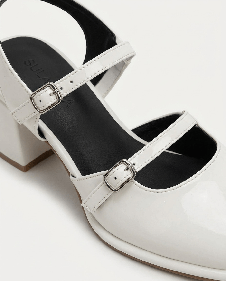 Iliana Double Strap Mary Jane Heels