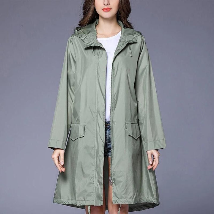 Devora Hooded Longline Rain Jacket