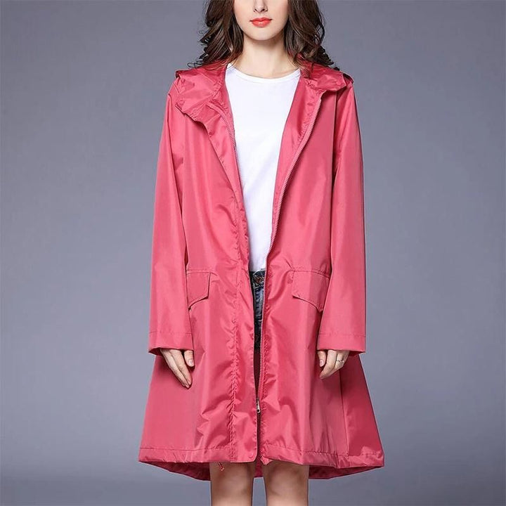 Devora Hooded Longline Rain Jacket