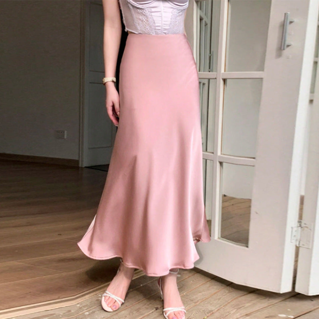 Adalea Bias Cut Maxi Skirt