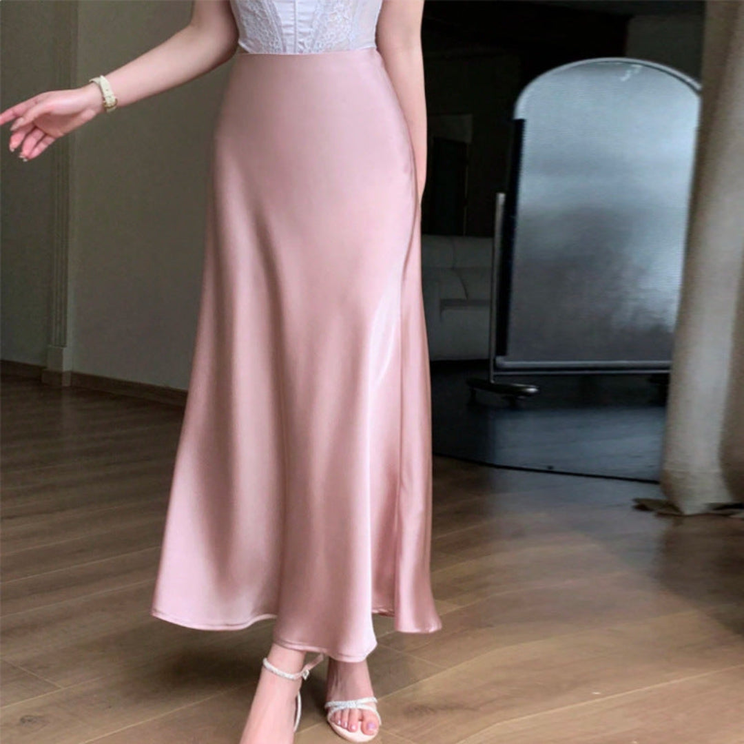 Adalea Bias Cut Maxi Skirt