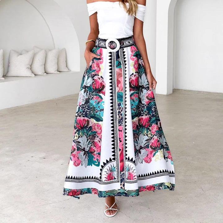 Adie Floral Print Maxi Skirt