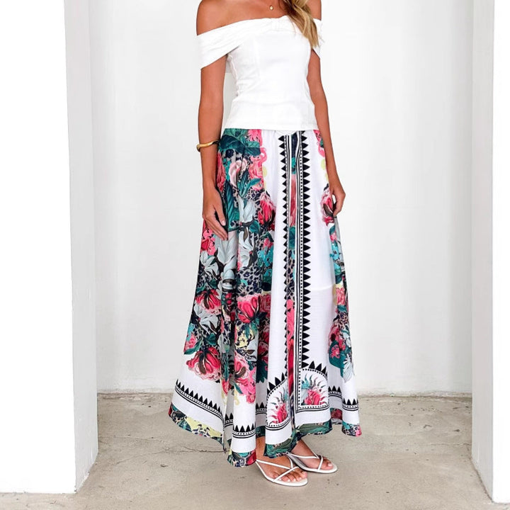Adie Floral Print Maxi Skirt