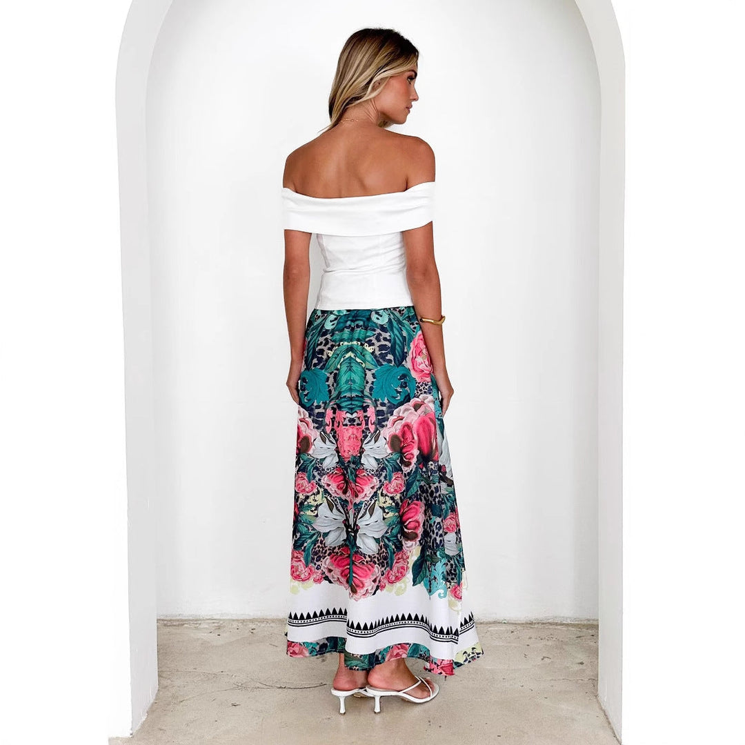 Adie Floral Print Maxi Skirt