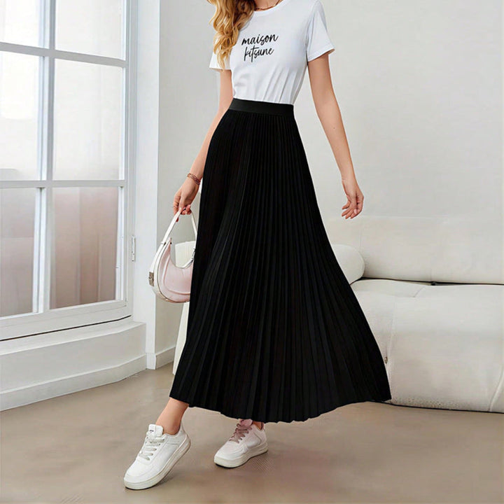 Altrina Pleated Maxi Skirt
