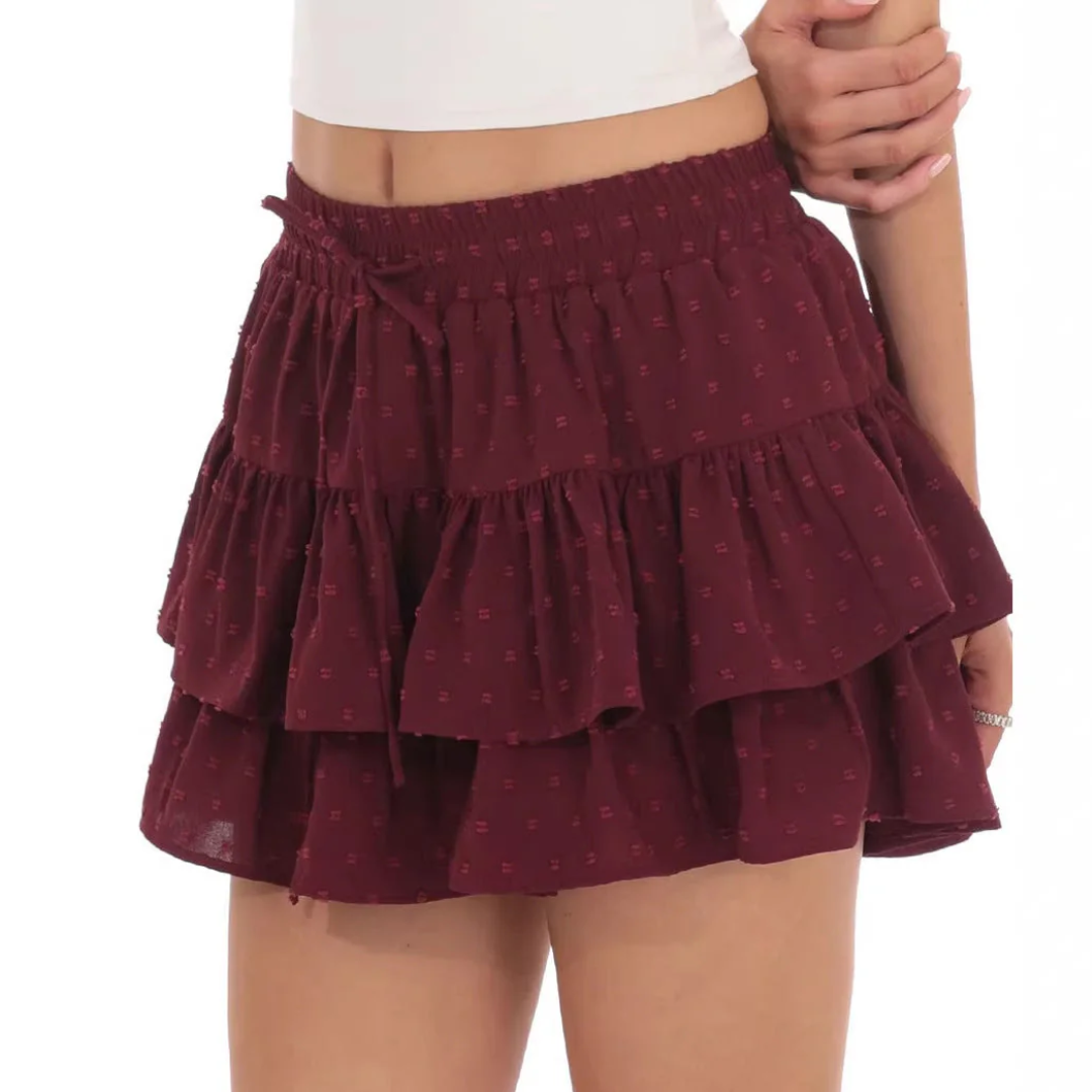 Amabelle Tiered Ruffle Mini Skirt
