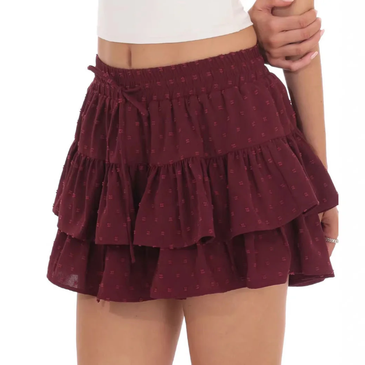 Amabelle Tiered Ruffle Mini Skirt