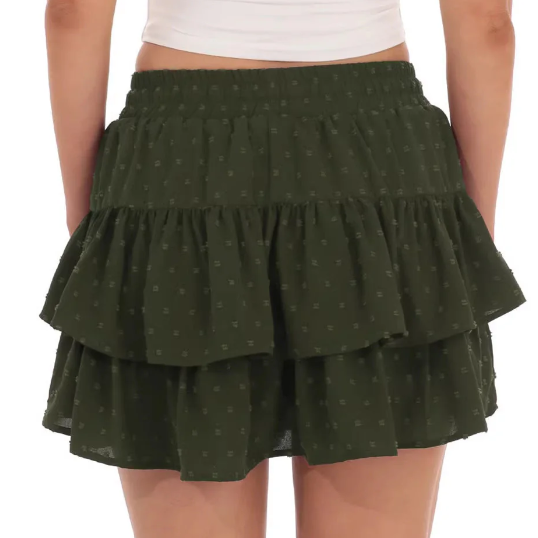 Amabelle Tiered Ruffle Mini Skirt