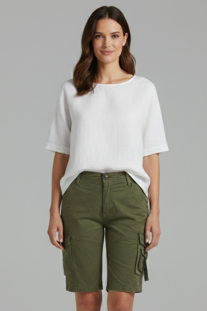 Jenna Utility Cargo Bermuda Shorts