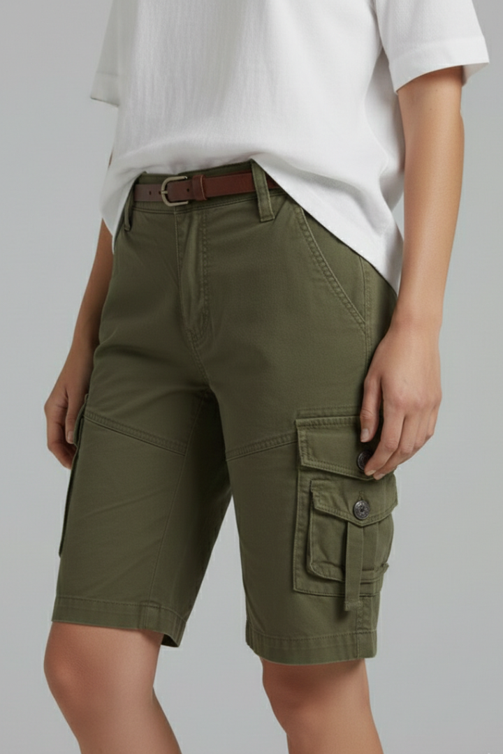 Jenna Utility Cargo Bermuda Shorts