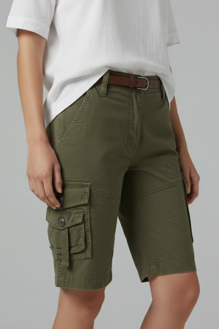 Jenna Utility Cargo Bermuda Shorts