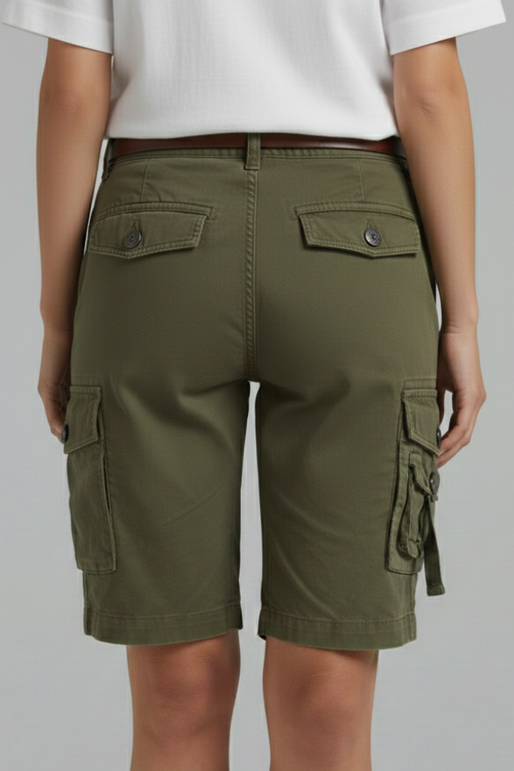 Jenna Utility Cargo Bermuda Shorts