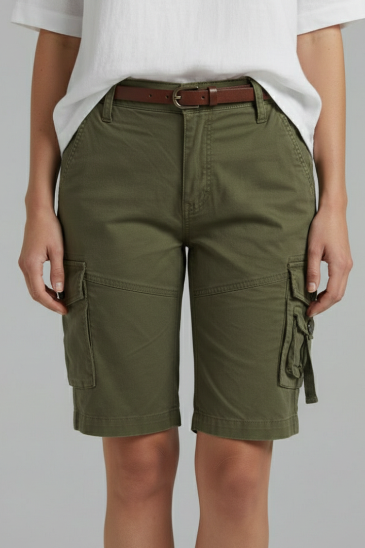 Jenna Utility Cargo Bermuda Shorts
