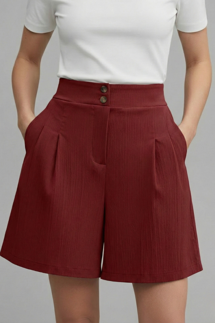 Gabriella Tailored High-Waist Bermuda Shorts
