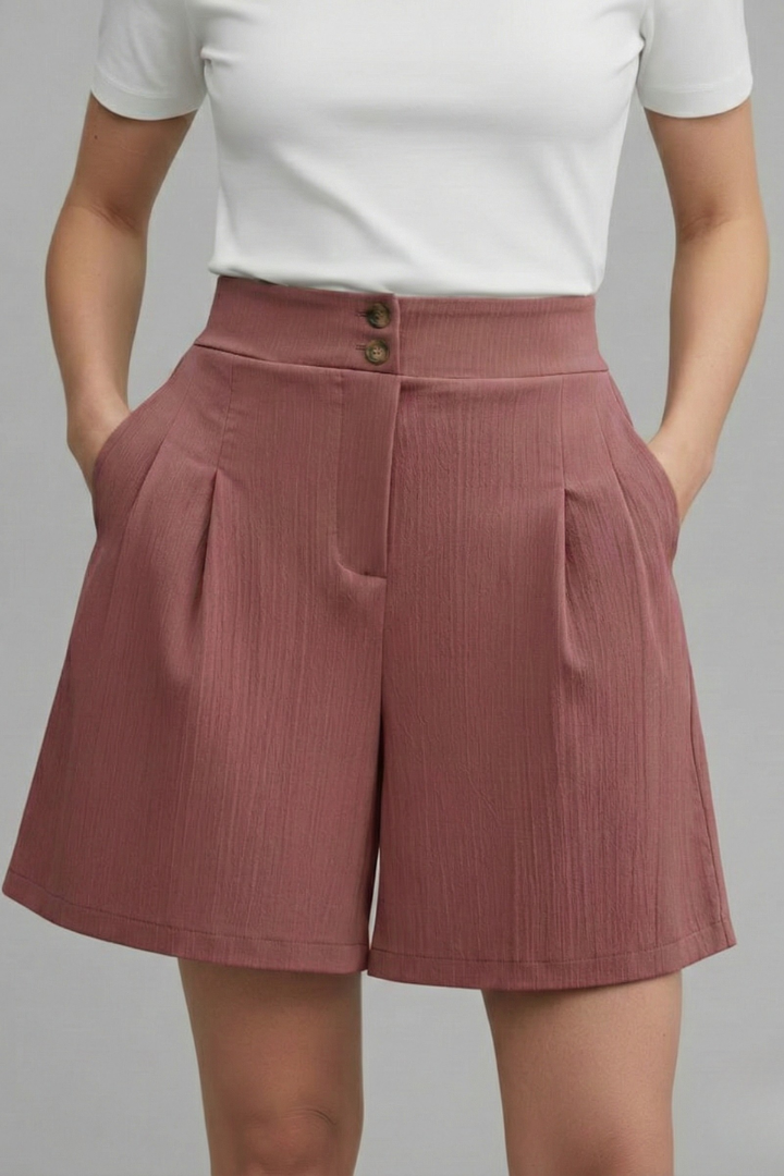 Gabriella Tailored High-Waist Bermuda Shorts