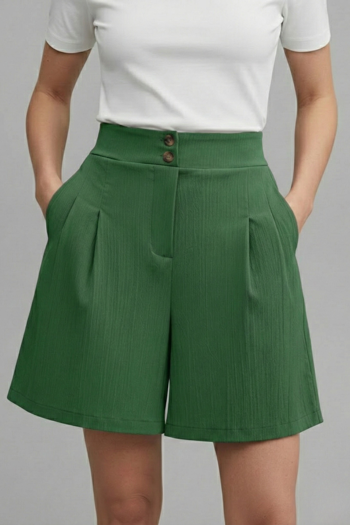 Gabriella Tailored High-Waist Bermuda Shorts