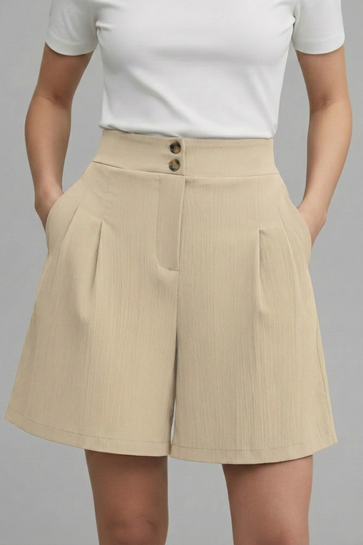 Gabriella Tailored High-Waist Bermuda Shorts
