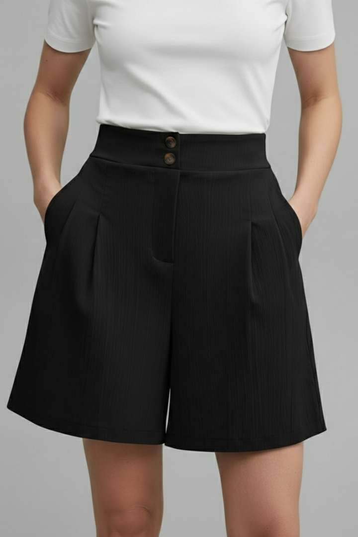 Gabriella Tailored High-Waist Bermuda Shorts