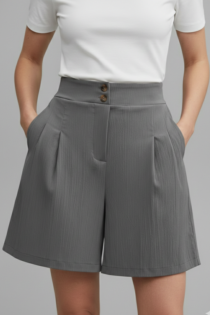 Gabriella Tailored High-Waist Bermuda Shorts