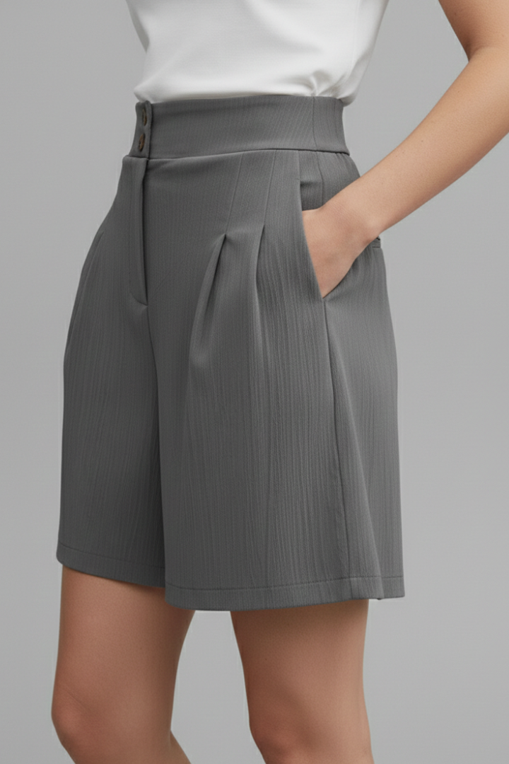 Gabriella Tailored High-Waist Bermuda Shorts