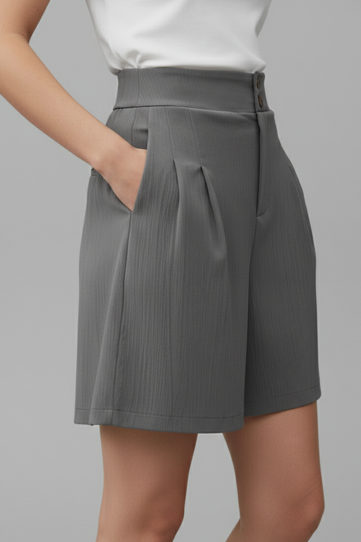 Gabriella Tailored High-Waist Bermuda Shorts