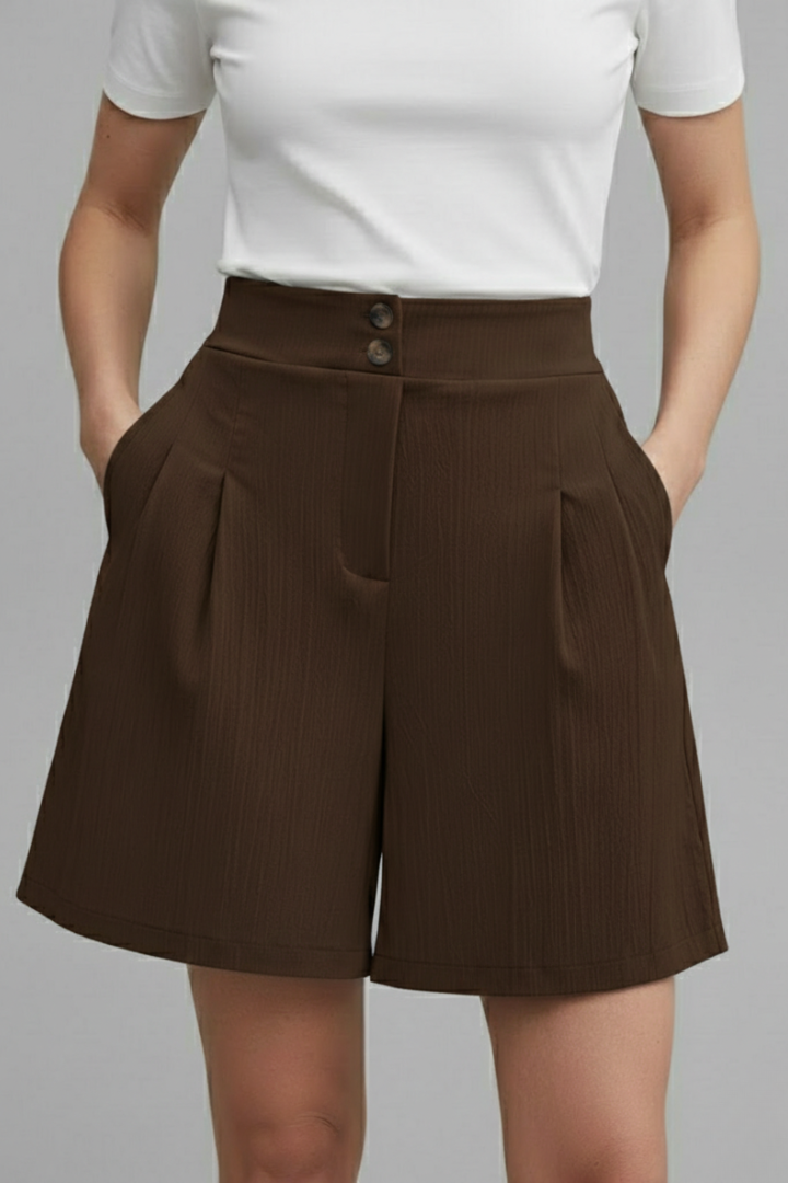 Gabriella Tailored High-Waist Bermuda Shorts